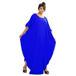 Vestido Kaftan Islámico Awais House Bride, Corte A, Georgette, Cristal, Simple, Largo hasta el Suelo, Mangas Largas, para Bodas, Festivales de Verano, Eid - Product Image 1