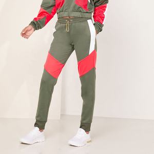Custom <b>Women</b> Polyester Fleece Color Block Sweat Pants <b>Women</b> Fashion Casual Sweat Joggers Pant Girls Running Athletic Sweatpants - Product Image 1