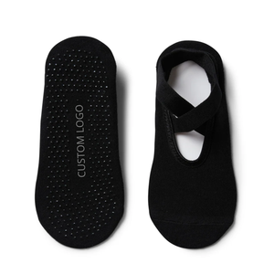 High Quality Women's Youth Yoga <b>Socks</b> Non-Slip Dance Ballet Grip Pilates 100% Cotton Eco-Friendly Quick Dry VN Factory - Product Image 5