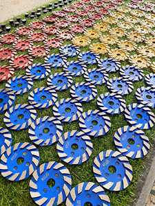 KA + 4 \ "100mm alto disco de molienda de hormigón diamante almohadilla de Metal grano 30 60 120 para granito mármol piedra terrazo OEM logotipo personalizado - Product Image 3