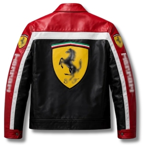 Premium White Racing Genuine Leather Unisex Breathable <b>Jacket</b> Grain Cowhide Edition Wholesale Championship Applique Embroidery - Product Image 3