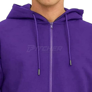 Sweat-shirts légers à fermeture éclair pour hommes avec tissu respirant, capuche à cordon réglable et confort pour un usage quotidien - Product Image 3