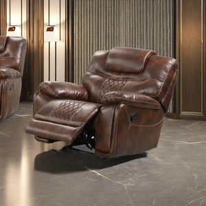 AMERICAN COLLECTION <b>LEATHER</b> AIR <b>RECLINER</b> <b>CHAIR</b> WITH GLIDER & SWIVEL - Product Image 1