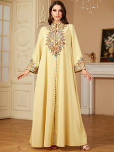 Vestido Musulmán Eid Abaya para Mujer, Vestidos Largos Musulmanes Bordados, Caftán Largo para Fiesta, Jalabiya Ramadán, Túnica Árabe Dubai 2026 - Product Image 4