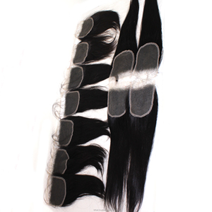 Belle perruque en cheveux humains vierges naturels vietnamiens, avec dentelle frontale et closure, 100% cheveux humains, tissée à la main, 13x4, vente en gros - Product Image 5