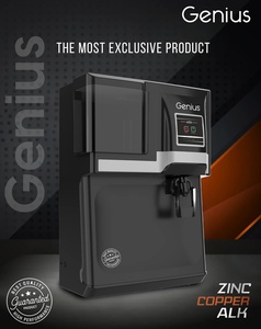 Système d'osmose inverse Genius Black Grey, capacité de stockage 12L, technologie RO UV UF COPPER ZINC ALKALINE, système d'eau multi-étapes - Product Image 2