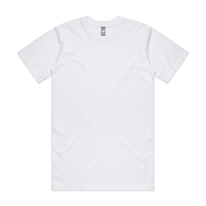 Men's White Short Sleeve T-Shirt O-Neck Regular Fit Casual Knitted Cotton Jersey Solid Color Plain Dyed - Product Image 5