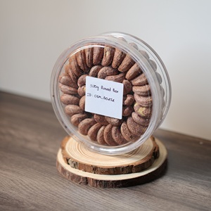 500g de noix de cajou bio vietnamiennes torréfiées et déshydratées de qualité supérieure, en boîte ronde - Produites et emballées par notre usine W180 - Product Image 3