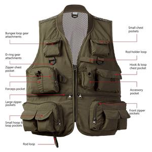 Gilet de pêche polyvalent V1 pour femmes avec dos en maille, gilet de pêche utilitaire - Product Image 5