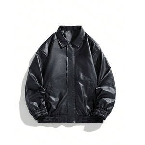 Veste en cuir véritable pour homme, confortable, en toile, séchage rapide, style urbain, vente en gros, prix avantageux, personnalisable - Product Image 1