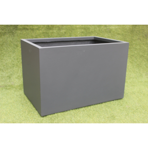 High Quality KNT Creations Classic Fiberglass Square Lightweight Durable Floor Boughpot Drainage Hole Hand Carved Finish <b>Model</b> - Product Image 3