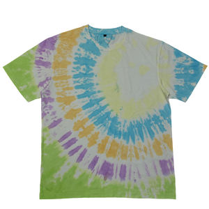T-shirt Oversize Vintage en Polyester Tie-Dye Respirant à Séchage Rapide à Manches Courtes Uni pour Homme – 100% Coton – Vente en Gros - Product Image 1