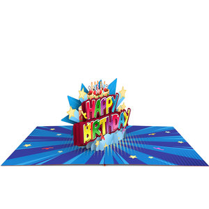 Tarjeta de Felicitación Pop-Up de la Nueva Colección de Cumpleaños, Tarjeta Hecha a Mano con Papel Temático de Vietnam, Tarjeta Pop-Up 3D para Fiesta de Cumpleaños - Product Image 3