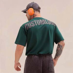 Camisetas deportivas para hombre, de tejido elástico, ideales para culturismo y entrenamiento. - Product Image 4