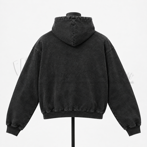 Sudadera con Capucha Gráfica Vintage Lavada Personalizada Unisex Estilo Urbano, Fabricante y Proveedor Mayorista OEM ODM - Product Image 2