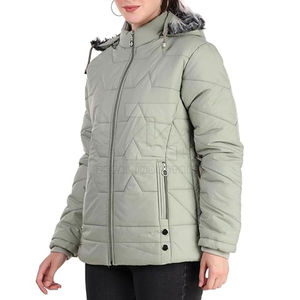 Blouson d'hiver chaud pour femme, style court et élégant, nouvelle collection, vente en gros - Product Image 4
