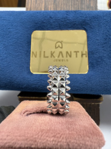 <b>Mens</b> Solid Gold <b>Ring</b> Round Brilliant Cut Lab Grown Synthetic Diamond IGI Certified 10k 14k 18k Luxury Wedding Band - Product Image 3