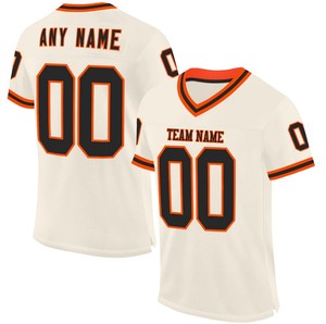 Customized Men Football Jersey Custom Fashion Team <b>Mesh</b> Design Breathable <b>Short</b> Sleeve American Football Jersey for Summer - Product Image 6