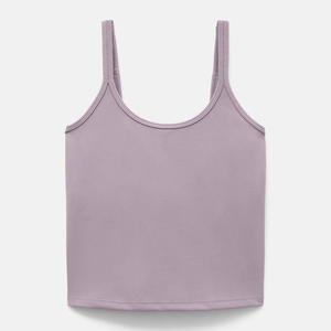 Débardeurs de sport pour femmes avec soutien-gorge intégré, dos nageur, pour yoga et course à pied - Product Image 5