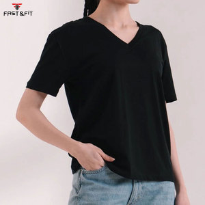 เสื้อยืดลำลองผู้หญิงผ้าฝ้ายแขนสั้นธรรมดา - Product Image 1