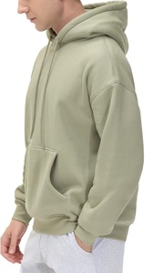 Sudadera con Capucha para Hombre, Nuevo Diseño, 100% Algodón, Forrada, Manga Larga, Cuello Caído, Color Sólido, Cómoda, Tallas Grandes, Personalizable - Product Image 5