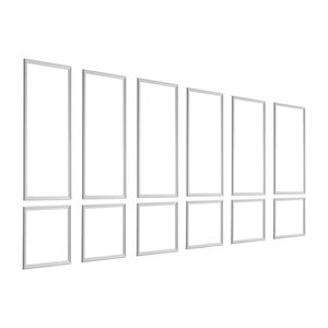 Kit di 6 Pannelli Leggeri per Rivestimento Murale, Facile Installazione, Impermeabili, Verniciabili, in Polistirolo, per Decorazione Pareti - Product Image 1