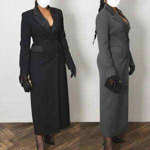 Blazer de Mujer de Último Diseño, Color Sólido, Manga Larga, Botón Único, Blazers de Oficina para Damas, Traje de Mujer, Chaquetas de Negocios para Mujer - Product Image 4