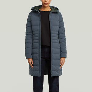 Abrigo Acolchado de Invierno para Mujer, Chaqueta Larga con Relleno de Algodón, Chaqueta Acolchada con Capucha, Abrigo Acolchado Cálido e Informal para Invierno - Product Image 3