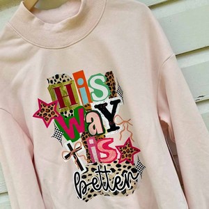 USA Unisex <b>Mock</b> <b>Neck</b> Crew <b>Neck</b> Sweatshirt Custom Letter Applique Chenille Tackle Twill Cotton Fleece - Product Image 2