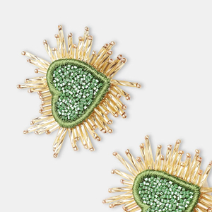 Breloques Cœur Vert Perles de Rocaille Mignonnes Personnages Personnalisés Quotidiens Breloques Étoile Cadeau Fille Nouvelle Tendance Style pour Bijoux Perlés - Product Image 1