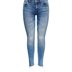 Jeans à fentes pour femmes, taille normale, couleur unie, pantalon crayon pour femmes, jeans skinny, pantalon en denim pour femmes, service OEM, prix abordable - Product Image 2