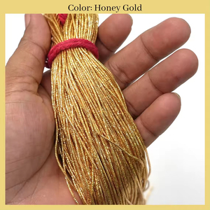 Fil de bullion Zardoshi Dabla Wire, dernier design, bronze brillant, fil métallique à franges pour vêtements, faible rétrécissement, formel - Product Image 2