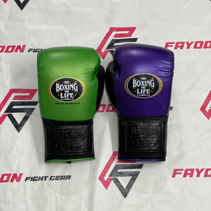 ชุดฝึกซ้อมมวยแบบกำหนดเองสองสี ดีไซน์ล่าสุด No Boxing No Life ประกอบด้วยนวมมวยแบบผูกเชือก หมวกป้องกันศีรษะ และอุปกรณ์ป้องกันอวัยวะเพศ - Product Image 2