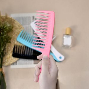 4PCS <b>Wide</b> Tooth Detangling <b>Comb</b> Large Hair Styling <b>Comb</b> for Curly Wet Long Hair Multi-colored Polypropylene Handgrip - Product Image 2