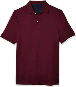 Camisa de Manga Corta para Hombre, Color Verde Oscuro, Cierre de Cremallera, Cuello Clásico, Tejido de Punto, Color Sólido, Transpirable, 100% Algodón, Estampado Digital - Product Image 2