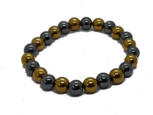 High quality Pyrite Hematite Crystal Gemstone <b>Bead</b> <b>Bracelet</b> Fashion Charm Jewelry for <b>Men</b> Women for Energy Meditation Gift - Product Image 3