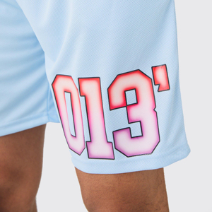 Nouveauté 2026 : Short de basketball athlétique personnalisé par sublimation pour homme, idéal pour le sport et les loisirs, en maille respirante. - Product Image 4