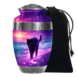 <b>Cat</b> Funeral Urns 10Inch Eco-Friendly Durable for Adult Ashes-220 Cubic Inch Capacity Sunrise Large - Product Image 3