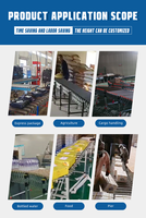 Convoyeur extensible en acier et polyuréthane, durable, réglable, à gravité, pour le chargement de cartons en entrepôt, direct usine