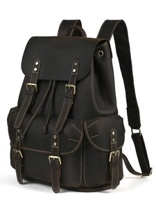 กระเป๋าเป้หนังแท้กันน้ำอเนกประสงค์ ป้องกันการโจรกรรม สไตล์วินเทจ สำหรับใส่แล็ปท็อป รุ่น LBP-0415 - Product Image 2