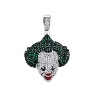 Premium Joker Inspired Pendant With Luxury Streetwear Jewelry Design - Product Image 1