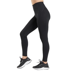 Legging de yoga pour femme, best-seller, taille haute, longueur intégrale, noir, sportif, sans couture, tricoté, extensible, respirant, séchage rapide - Product Image 4