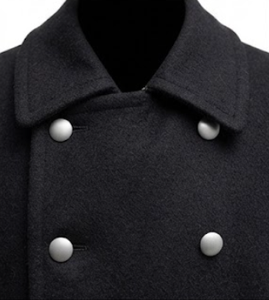 Men's Double Breasted Long Trench Coat <b>Woolen</b> Outerwear With Collar Button Closure Business Casual - Product Image 6