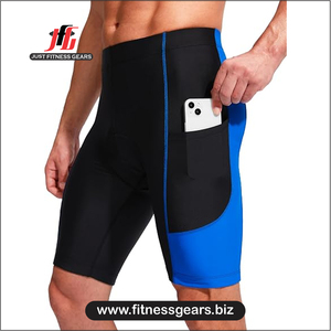 High Performance Eco-Friendly Breathable Spandex/Polyester <b>Cycling</b> <b>Shorts</b> Customizable Options Men-<b>Padded</b> Comfort Quick Dry - Product Image 3