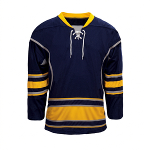Maillot de hockey sur glace personnalisé avec numéros et noms de joueurs, plusieurs tailles, léger, performant, avec graphismes vibrants - Product Image 1