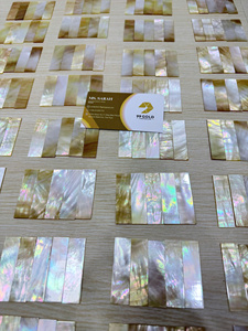 Unique handcrafted iridescent <b>shell</b> caviar server made from 100 percent natural black mother of pearl with custom logo - Product Image 6