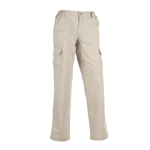 Pantalon cargo décontracté d'été pour homme, plusieurs poches, logo personnalisé, devant uni, coupe ample, jambe droite, tissu 100% coton pour homme - Product Image 2