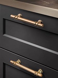 <b>Long</b> Brass Handle Extended Pull Brass and Aluminium Door Handle Straight Line <b>Long</b> Door Handle - Product Image 2