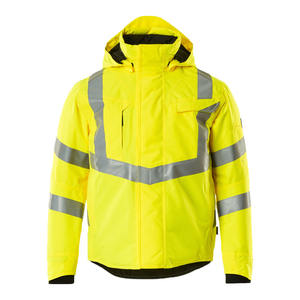 Wholesale Hi Viz Class 1 Waterproof Breathable Microfiber CE Certified Safety Vest & Jacket Customized - Product Image 1
