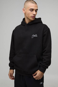 Sudadera con Capucha de Invierno de Alta Calidad, 100% Algodón, 550 Gramos, Corte Regular, Logotipo Personalizado, Color Marrón Oscuro y Negro, para Hombre - Product Image 4